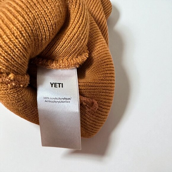🧤 Yeti Badge Beanie – Gold 🧤 - Picture 4 of 5